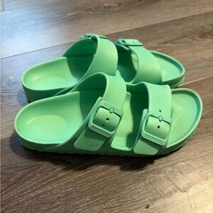 Birkenstock women's Two-Strap Sandals in Mint US size 5